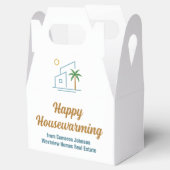 Aangepast Huis Verwarmingscadeau van Strand Vastgo Bedankdoosjes (Geopend)