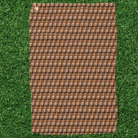 Aangepast huisdier foto patroon golfhanddoek