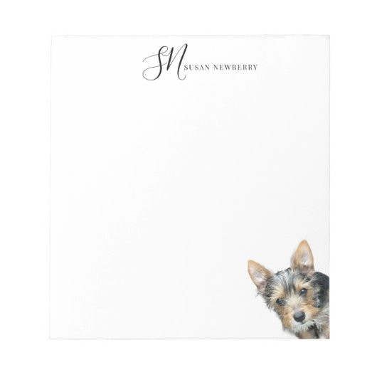 Aangepast huisdier gepersonaliseerd notitieblok (Voorkant)