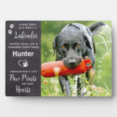 Aangepast huisdier hond Labrador Retriever herdenk Fotoplaat (voorkant)