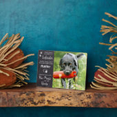 Aangepast huisdier hond Labrador Retriever herdenk Fotoplaat (Zijkant)