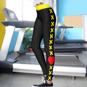 Aangepast huisdier kat moeder citaat geel patroon leggings