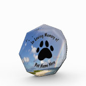 Aangepast Huisdier Memorial Rainbow Acryl Blok (Links)