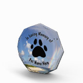 Aangepast Huisdier Memorial Rainbow Acryl Blok (Rechts)