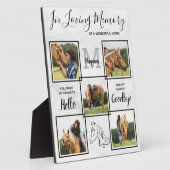 Aangepast huisdier paard herdenkingsfoto ter naged fotoplaat (Zijkant)