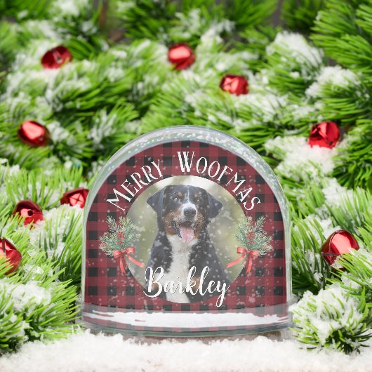 Aangepast Huisdier Portret Kerstmis Foto Gift Sneeuwbol (Kerstmis)