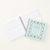 Aangepast Hummingbird Border Notitieblok Notitieboek (Binnen)