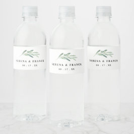 Aangepast huwelijk voor bijtak van bijkantoor waterfles etiket