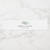 Aangepast huwelijk voor bijtak van bijkantoor waterfles etiket (Enkel label)