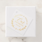 Aangepast huwelijk voor onze favoriete Folie Bedankjes Labels (Met doos)