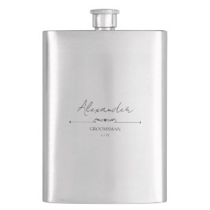 Aangepast huwelijksaandenken GROOMSMAN Flacon