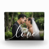 Aangepast Huwelijksfotografieschrift Liefde Fotoblokken (Voorkant)