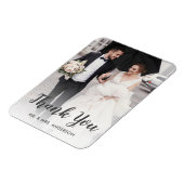 Aangepast Huwelijksfotografiescript Bedankt Magneet (Linkerzijde)