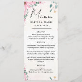 Aangepast huwelijksmenu – voorgerecht, entrees & d menu (Voorkant)