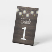 Aangepast huwelijksnummer reclamebord met voetstuk (Voorkant)