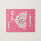 Aangepast huwelijksvoorstel wil je met me trouwen legpuzzel (Horizontaal)