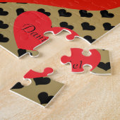 Aangepast huwelijksvoorstel wil je met me trouwen legpuzzel (Zijkant)