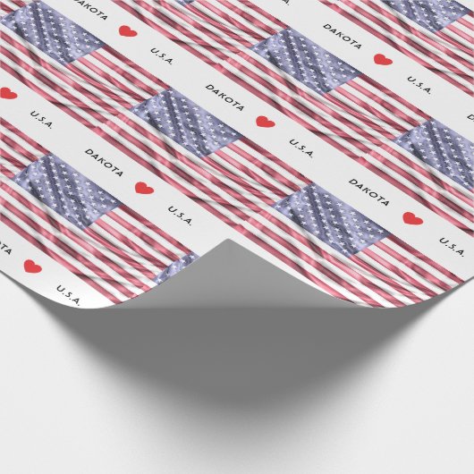 Aangepast I hartvlag van de Verenigde Staten van A Cadeaupapier (Hoek)