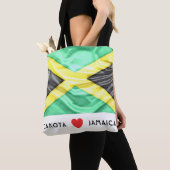 Aangepast I Hartvlag van Jamaica Tote Bag (Dichtbij)