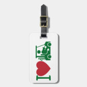 Aangepast I Heart Golfing Golf Bag Label Bagagelabel (Voorkant verticaal)