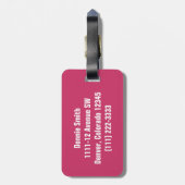 Aangepast I Heart Golfing Golf Bag Label Bagagelabel (Achterkant verticaal)