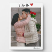 Aangepast I hou van Aangepaste foto Fotoplaat (voorkant)