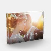 Aangepast I hou van je Script Photo-geheugen Fotoblokken (Links)