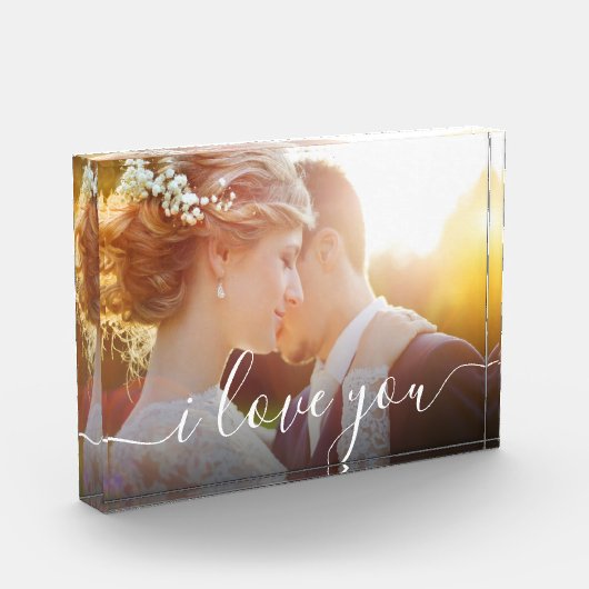 Aangepast I hou van je Script Photo-geheugen Fotoblokken (Links)