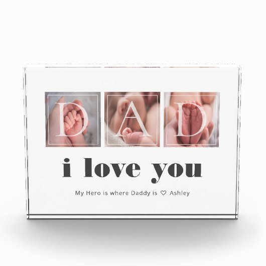 Aangepast I hou van je vader fotoblok (Voorkant)