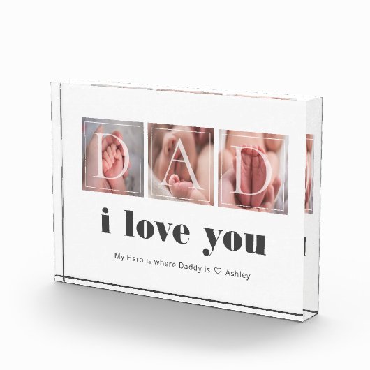 Aangepast I hou van je vader fotoblok (Rechts)