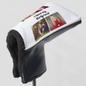 Aangepast I hou van mijn Vriendin 4 foto Golfheadcover (3/4 voorkant)