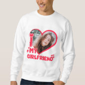 Aangepast I hou van mijn vriendin Love Hearts Vale Trui (Voorkant)