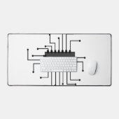Aangepast IC-chipAfbeelding computer Bureaumat (Keyboard & Muis)