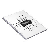 Aangepast IC-chipAfbeelding computer Notitieboek (Rechterzijde)