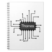 Aangepast IC-chipAfbeelding computer Notitieboek (Voorkant)