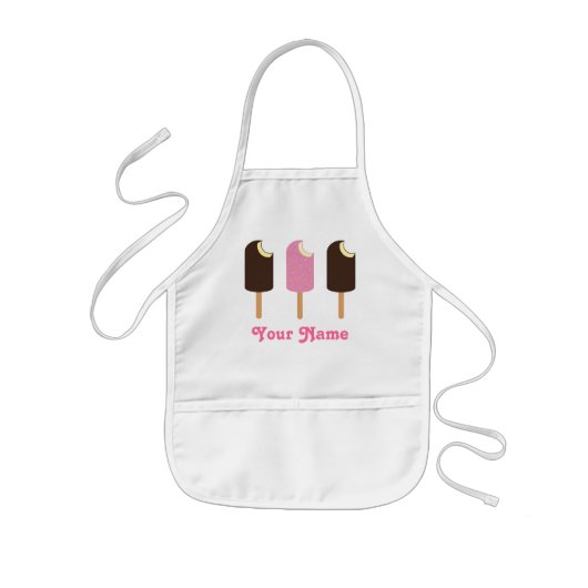 Aangepast Ice Cream Apron Kinder Schort (Voorkant)