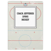 Aangepast Ice Hockey Coach-klembord Klembord (Achterkant)