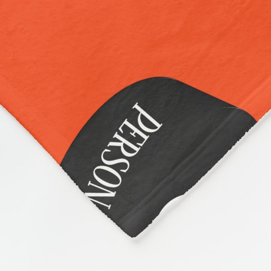 Aangepast Ice Hockey Puck Name Initiaal Monogram Fleece Deken (Hoek)