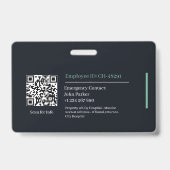 Aangepast ID-badge voor cardiologen | Doktersfoto Badge (Achterkant)