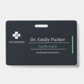 Aangepast ID-badge voor cardiologen | Doktersfoto Badge (Voorzijde)