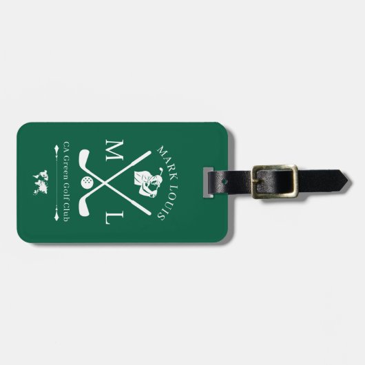 Aangepast ID-Label voor Golfers Bagagelabel (Voorkant horizontaal)