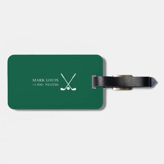 Aangepast ID-Label voor Golfers Bagagelabel (Achterkant horizontaal)