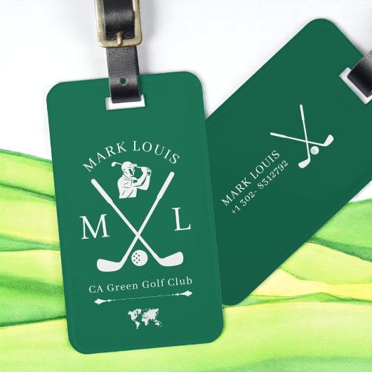 Aangepast ID-Label voor Golfers Bagagelabel