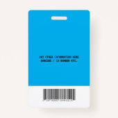 Aangepast ID werknemer Foto bedrijf Aangepast Badge (Achterkant)