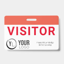 Aangepast identiteitsbewijs bezoeker badge