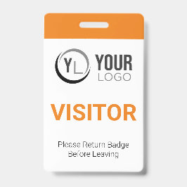Aangepast identiteitsbewijs bezoeker badge