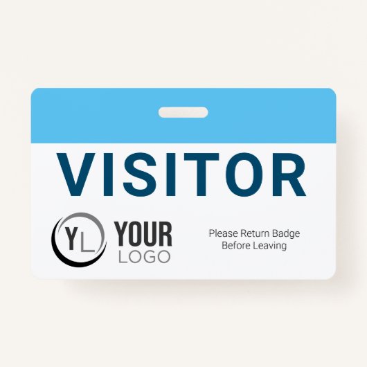 Aangepast identiteitsbewijs bezoeker badge (Voorkant)