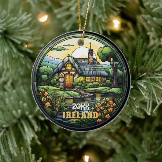Aangepast Ierland Souvenir Keramisch Ornament (Boom)