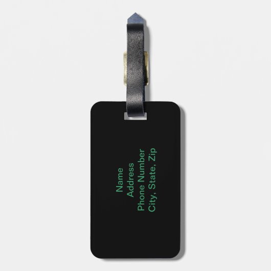 Aangepast Iers Bagagelabel voor zinking (Achterkant verticaal)