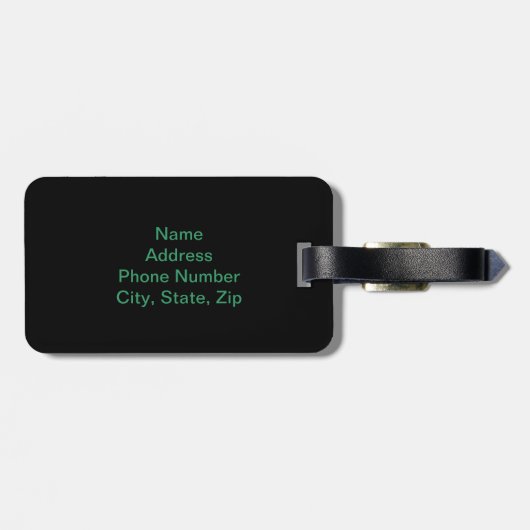 Aangepast Iers Bagagelabel voor zinking (Achterkant horizontaal)